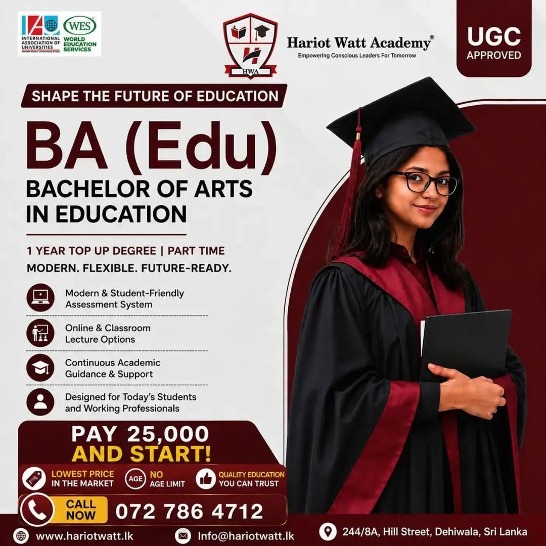 BA (Edu) – Bachelor of Arts in Education