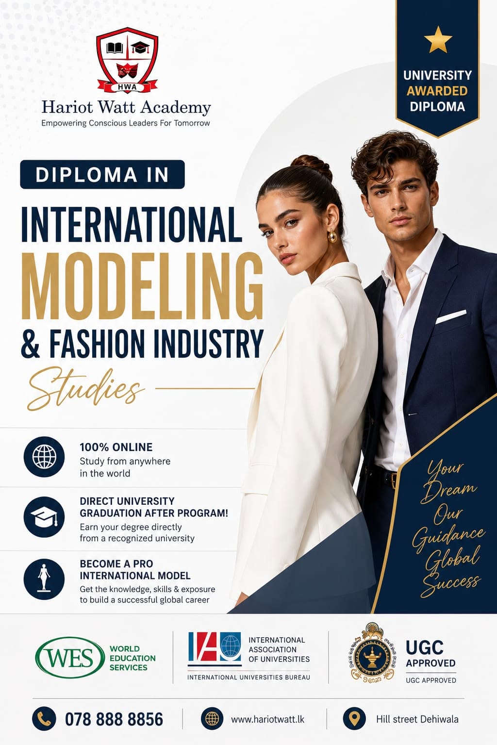 University Diploma in International Modeling and Fashion Industry Studies
